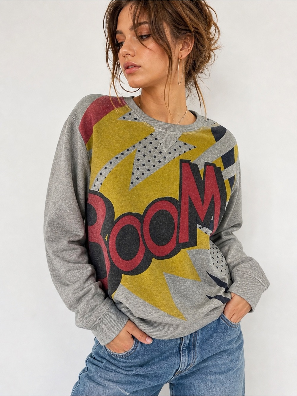 3.1 Phillip Lim for Target Boom
Graphic Sweatshirt XL Gray Pop Art Crewneck